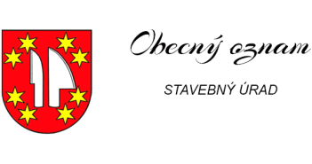 Obecný oznam – Stavebný úrad Hájske